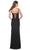 La Femme 32219 - Ruched Detail Sheath Prom Gown Evening Dresses