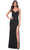 La Femme 32219 - Ruched Detail Sheath Prom Gown Evening Dresses