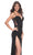 La Femme 32220 - Deep V-Neck Side Slit Prom Gown Formal Gowns