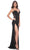 La Femme 32220 - Deep V-Neck Side Slit Prom Gown Formal Gowns