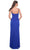 La Femme 32239 - V-Neck Ruched Bustier Prom Gown Evening Dresses