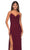 La Femme 32239 - V-Neck Ruched Bustier Prom Gown Evening Dresses