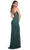 La Femme 32247 - Fishnet V-Neck Prom Dress Evening Dresses