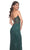 La Femme 32247 - Fishnet V-Neck Prom Dress Evening Dresses