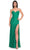 La Femme 32248 - Lace High Slit Prom Dress Evening Dresses 00 / Jade