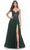 La Femme 32253 - Embroidered Strapless A-Line Prom Gown Prom Dresses 00 / Dark Emerald