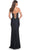 La Femme 32258 - V-Neck Illusion Bustier Prom Gown Evening Dresses