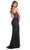 La Femme 32258 - V-Neck Illusion Bustier Prom Gown Evening Dresses