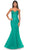 La Femme 32273 - Embellished V-Neck Prom Dress Evening Dresses 00 / Jade