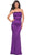 La Femme 32300 - Strapless Satin Prom Dress Prom Dresses 00 / Royal Purple