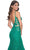 La Femme 32315 - V-Neck Lace Mermaid Prom Gown Prom Dresses