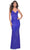 La Femme 32327 - Rhinestone Lace-Up Back Prom Gown Evening Dresses