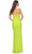 La Femme 32338 - Ruched Deep V-Neck Prom Gown Evening Dresses