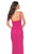 La Femme 32338 - Ruched Deep V-Neck Prom Gown Evening Dresses