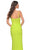 La Femme 32338 - Ruched Deep V-Neck Prom Gown Evening Dresses