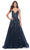 La Femme 32346 - Beaded V-Neck Prom Gown Evening Dresses