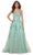 La Femme 32347 - Sleeveless Lace Applique Prom Gown Evening Dresses