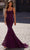 La Femme 32420 - Floral Lace Scoop Neck Prom Gown Prom Dresses