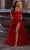 La Femme 32424 - Sweetheart Satin Corset Prom Gown Prom Dresses 00 / Red