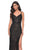 La Femme 32450 - Beaded V-Shaped Open Back Prom Dress Evening Dresses