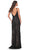 La Femme 32450 - Beaded V-Shaped Open Back Prom Dress Evening Dresses