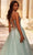 La Femme 32725 - Deep V-Neck Rhinestone-Embellished Prom Gown Special Occasion Dress