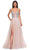 La Femme 32725 - Deep V-Neck Rhinestone-Embellished Prom Gown Special Occasion Dress