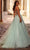 La Femme 32725 - Deep V-Neck Rhinestone-Embellished Prom Gown Special Occasion Dress