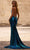 La Femme 32932 - V-Neckline Brushed Metallic Jersey Prom Gown Special Occasion Dress