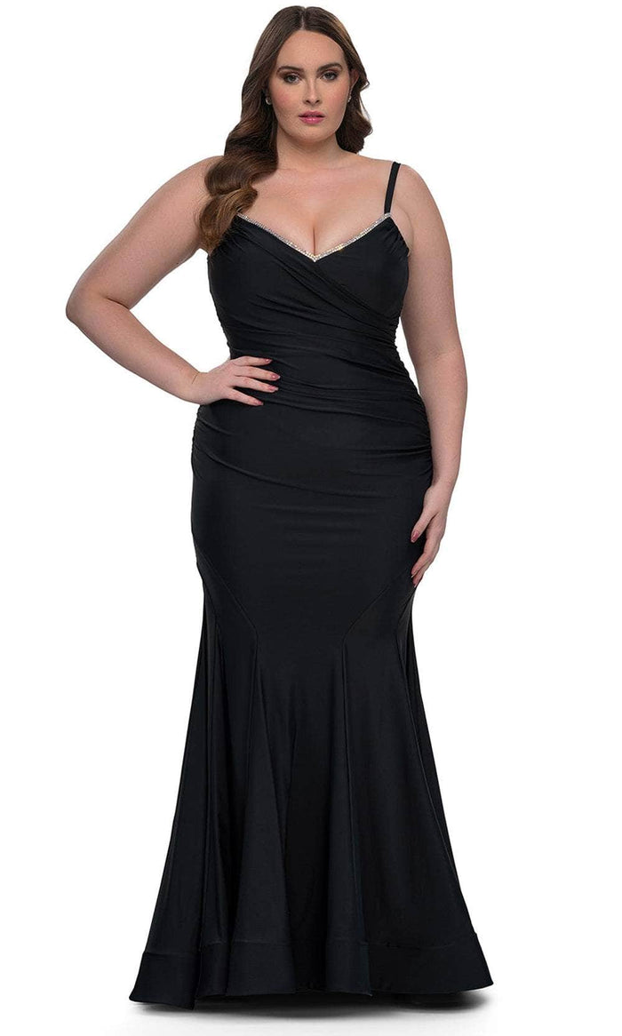 La Femme 33057 - Ruched Jersey Prom Dress Special Occasion Dress