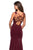 La Femme - Deep Sweetheart Strappy Back Trumpet Gown 27474SC Prom Dresses 0 / Wine