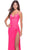 La Femme - Knotted Slit Prom Dress 31446SC Prom Dresses