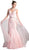 Ladivine 13287 - Lace Appliques and Overlay Prom Dress Prom Dresses 2 / Blush