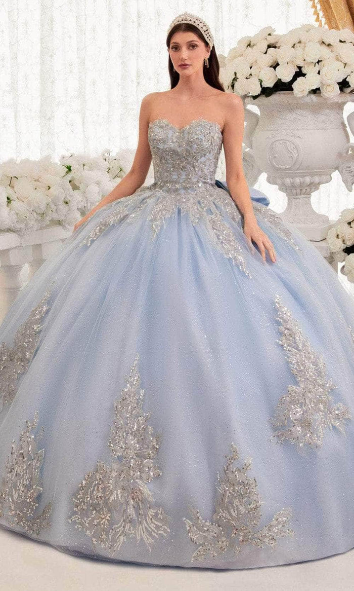 Ladivine 15715 - Sweetheart Bodice Ballgown Ball Gowns XXS / Light Blue