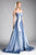 Ladivine 455 - Strapless Silk Beaded Belt and Overskirt Evening Dress Evening Dresses