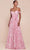 Ladivine 7441 - Floral Prints A-Line Evening Dress Prom Dresses