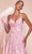 Ladivine 7444 - V-Neck A-Line Evening Dress Prom Dresses