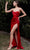 Ladivine 7483 - Cowl Sweetheart Prom Dress Prom Dresses 6 / Red