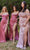 Ladivine 7492C - Cowl Neck Sheath Evening Gown Evening Dresses 20 / Mauve