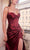 Ladivine 7498 - Corset Sweetheart Evening Dress Evening Dresses 6 / Burgundy