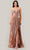 Ladivine C153 - Halter Empire Evening Dress Evening Dresses 2 / Rose Gold