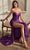 Ladivine C157 - Strapless Lace-Up Back Prom Gown Prom Dresses 2 / Purple