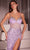 Ladivine C162 - Sheer Bejeweled Corset Gown Prom Dresses