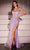 Ladivine C162 - Sheer Bejeweled Corset Gown Prom Dresses