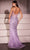 Ladivine C162 - Sheer Bejeweled Corset Gown Prom Dresses