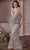 Ladivine CB087C - Glitter Trumpet Plus Evening Dress Prom Dresses 18 / Silver