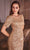 Ladivine CB151 - Sequined Short Sleeve Prom Dress Mother of the Bride Dresses