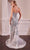 Ladivine CC0240 - Pearl-Embellished Mermaid Prom Gown Prom Dresses