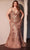 Ladivine CC0389C - Beaded V-Neck Evening Gown Prom Dresses