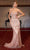 Ladivine CC0688 - Strapless Beaded Long Gown Prom Dresses